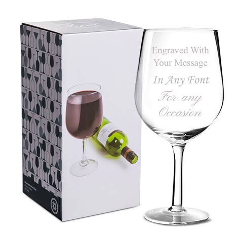 Personalised Whole Bottle 780ml Wine Glass Holds Whole Bottle Of Wine