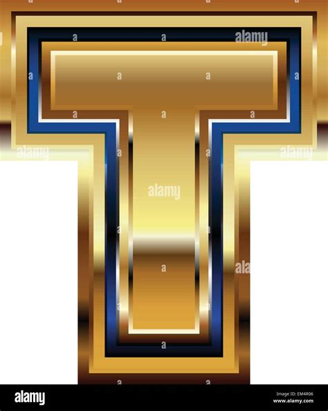 Golden Font illustration LETTER t Stock Vector Image & Art - Alamy