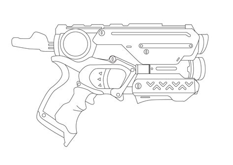 Nerf Gun Coloring Pages Pdf To Print