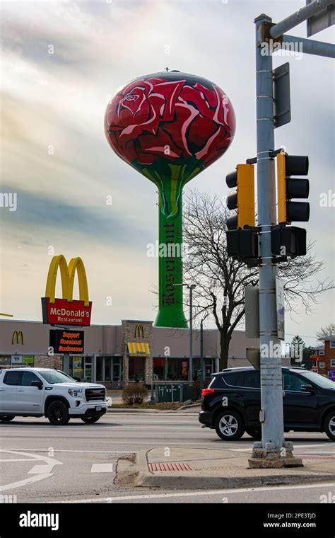 Rosemont Illinois United States February 28 2023 Water Tower In