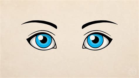 How To Draw Simple Eyes Youtube