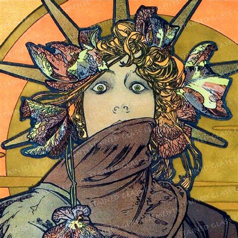 Mucha Ceramic Decals Art Nouveau Sarah Bernhardt Medea Fusible