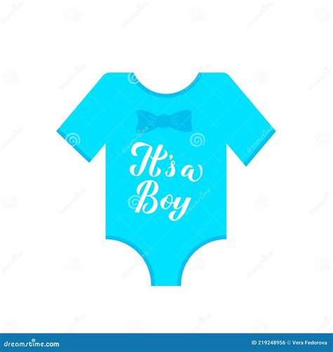 Its A Boy Calligraphy Hand Lettering On Blue Baby Onesie Gender Reveal