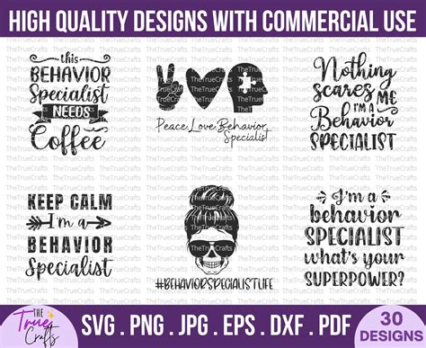 Behavior Specialist Svg Bundle funny Cognitive Behavioral - Etsy