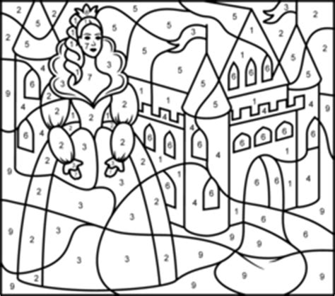 You can print the coloring pages or color them online with color gradients and patt. Coloring Pages: Princess And Castle Printable Color By ...