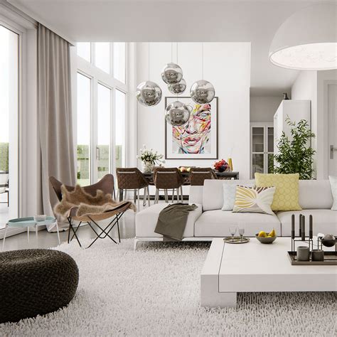 Modern Bright Interior Adorable Home