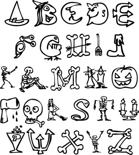 Full Alphabet Coloring Page