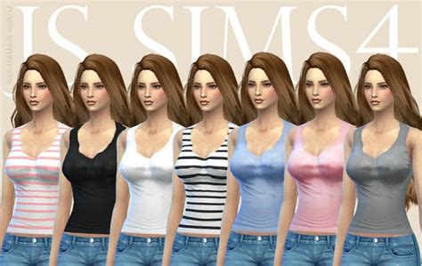 My Sims 4 Blog Tank Top And Accessory Shorts By Js Sims 4