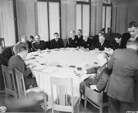 The Conference Table For The Yalta Conference Feb 1945 Stalin