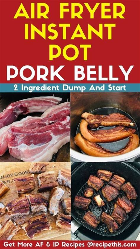 The air fryer makes the pieces of pork belly super crispy with a fantastic flavor. Instant Pot Air Fryer Pork Belly | Recipe This | Recipe in ...