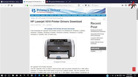 I am new to linux. HP Laserjet 1010 Printer Drivers Download - YouTube