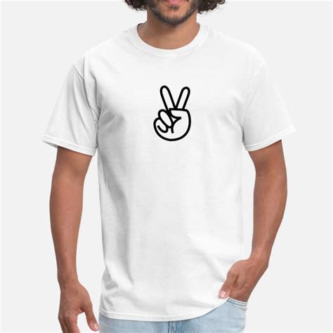 Shop Hands Peace Sign T Shirts Online Spreadshirt