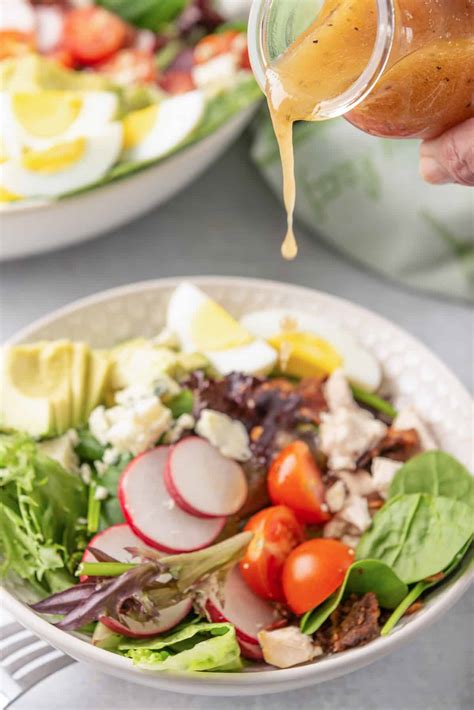 Classic Cobb Salad Dressing French Vinaigrette Valeries Kitchen