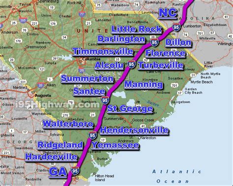 I 95 South Carolina Traffic Maps