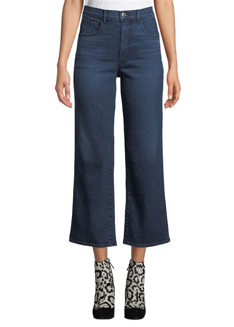 3x1 Joni Wide Leg High Rise Cropped Jeans Bergdorf Goodman