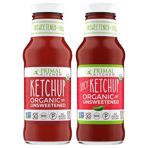 Buy Primal Kitchen Unsweetened Ketchup Variety Pack Original And Spicy Whole30 Approved