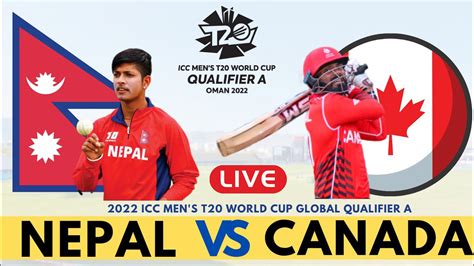 Live T20 Cricket Nepal Vs Canada Nep V Can Live Stream Icc T20
