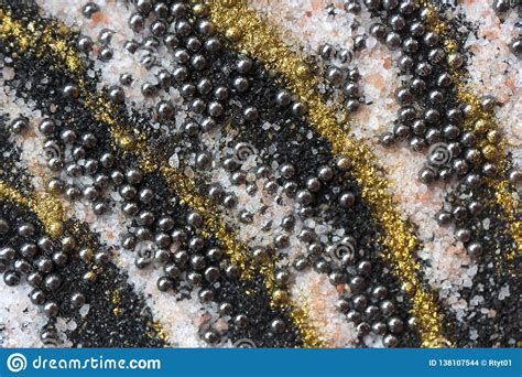 Layered Colorful Sand Pattern Marble Style Background Black And Gold