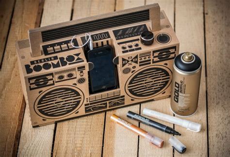 A Cardboard Sound System For Your Smartphone Diy Boombox Boombox