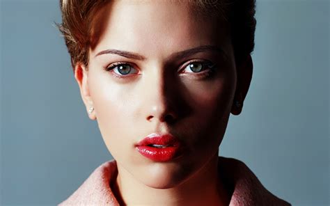 Download Wallpapers Scarlett Johansson Portrait American Actress