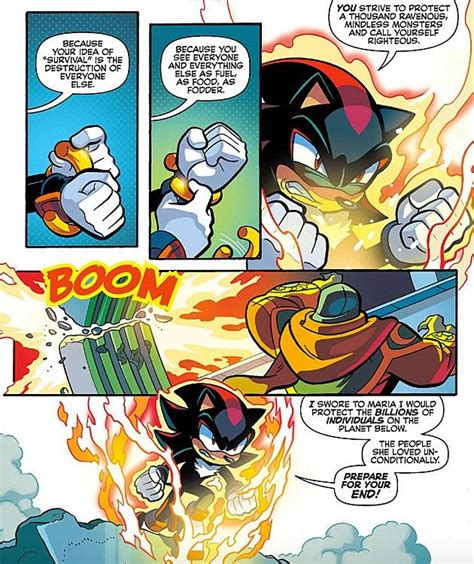 Sonic Shadow Comic Page 8th On Brink Shadow The Hedgehog Sonic And