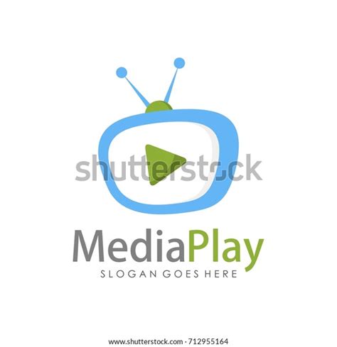Creative Media Television Logo Design Template Stock Vector Royalty