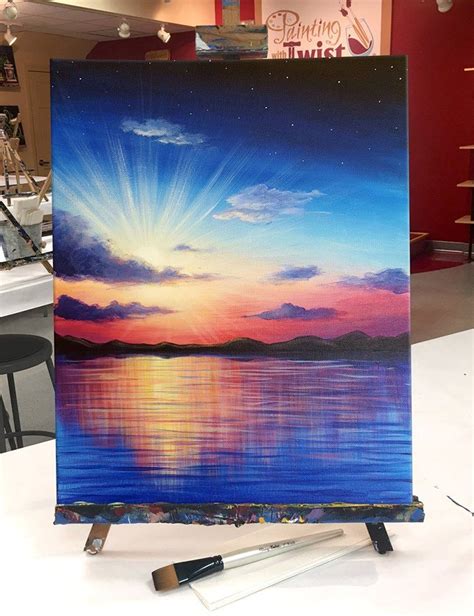 Gorgeous Colors Of A New Day At Painting With A Twist Canvas