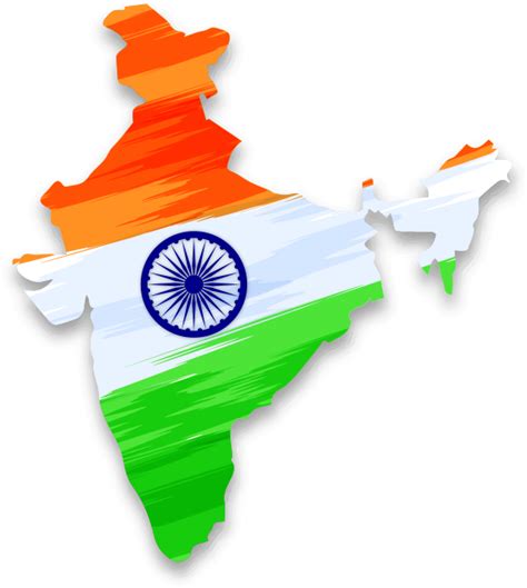 India Clipart Transparent Background Indian Flag In Map Hd Png Images