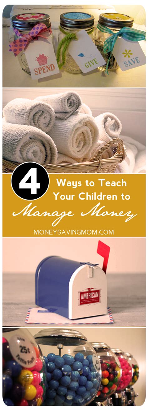 4 Ways To Teach Your Children Money Management Money Management Kids Learning Teaching Kids