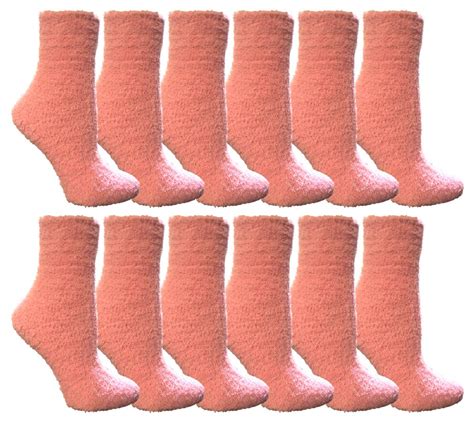 Units Of Yacht Smith Women S Fuzzy Snuggle Socks Pink Size