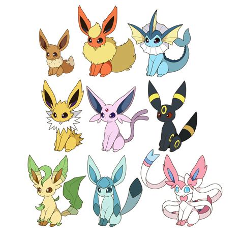 Pokemon Eeveelutions Eevee Evolutions Roleplay Characters Pokemon