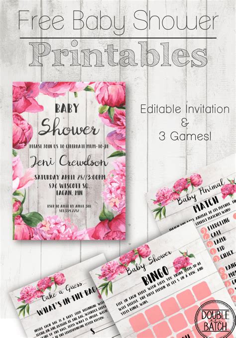 Preparing and sending out a baby shower invitation by using our provided template, on the most exciting event of baby shower, is something which you cannot forget in your entire life. Free Baby Shower Printables - Uplifting Mayhem