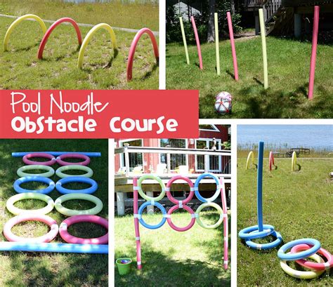 poolnoodleobstaclecourse | Kids obstacle course, Backyard obstacle course, Obstacle course