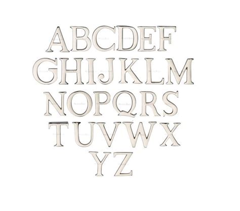 Heritage Brass C Pin Fixed Alphabet A Z Mm Polished Nickel Front Door Ironmongery