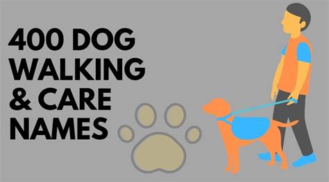 400 Dog Walking Business Names Ideas And Suggestions Dog Walking