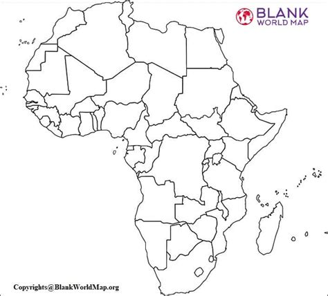 Free Printable Blank Map Of Africa With Outline Png Pdf