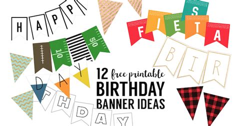 7 how to write business email format? Free Printable Birthday Banner Ideas - Paper Trail Design