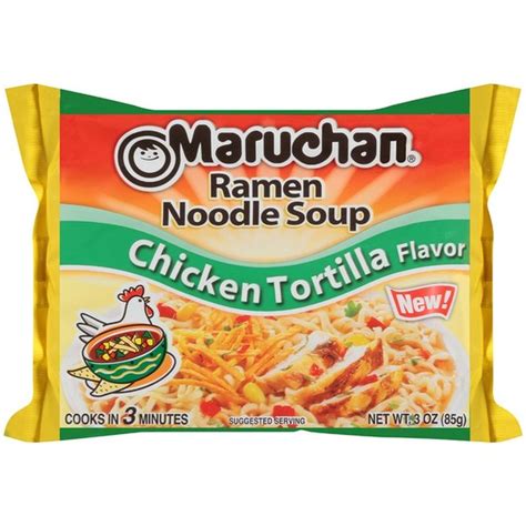 Maruchan Soup Ramen Noodle Chicken Tortilla Flavor 3 Oz Instacart
