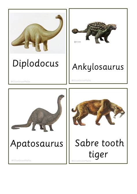 Printable Dinosaur Pictures With Names Printable Pictures