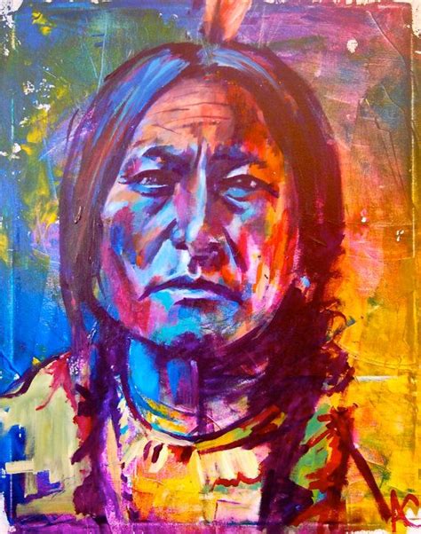 Sitting Bull Native American Portrait Giclee Poster Artist Print Wall