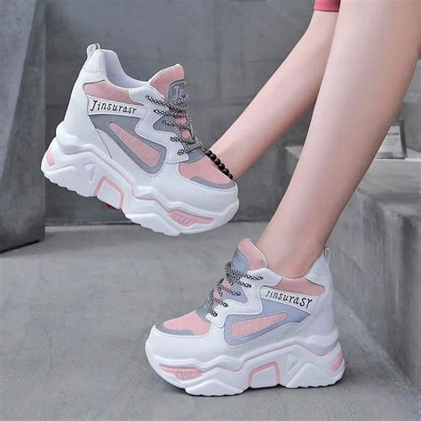 Vulcanized Sneakers Girls Ladies Casual Autumn Spring Shoes Women Thick