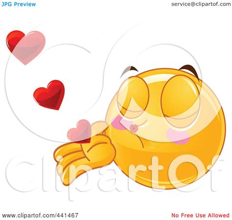 Royalty Free Rf Clip Art Illustration Of A Valentine Smiley Emoticon