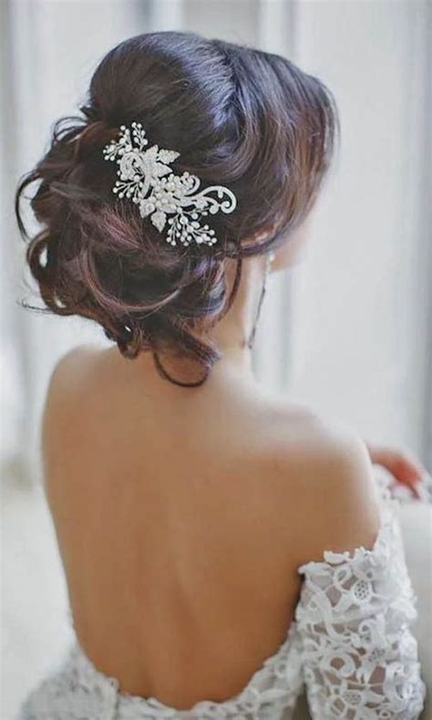 This type of hairstyle gives the half up half down style a completely different look. 73 Wedding Hairstyles for Long, Short & Medium Hair