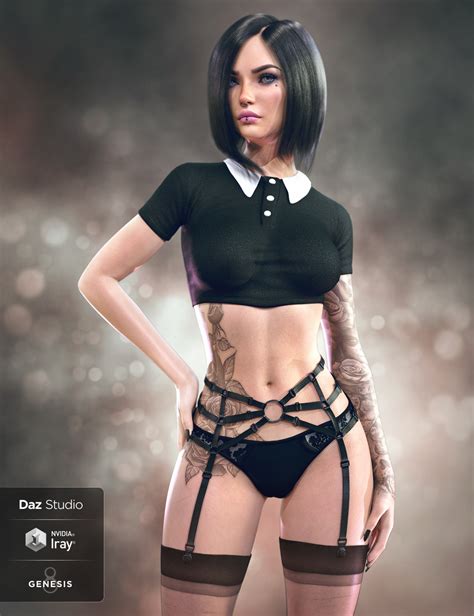 Gothic Rebel Outfit For Genesis 8 Female Commercial Daz 3d Forums