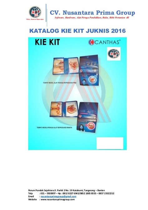 Katalog Produk Kie Kit Dan Kie Pendidikan Kependudukan Juknis 2016
