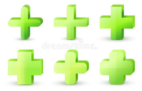Green Plus And Cross Sign Stock Vector Illustration Of Sign 240528170