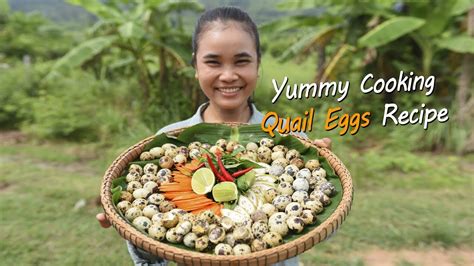 Yummy Cooking Quail Eggs recipe - Rural Cooking - YouTube