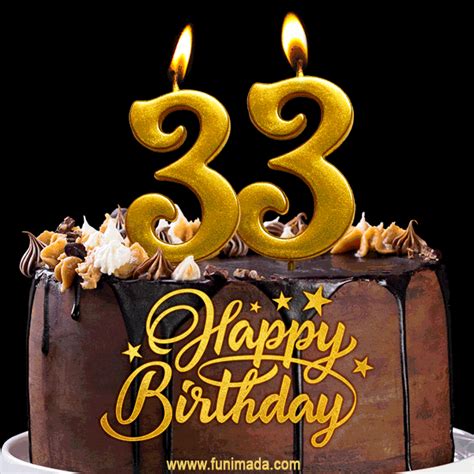 33rd Birthday Cake Ideas For Her 33rd Birthday Card Chocolate Cake