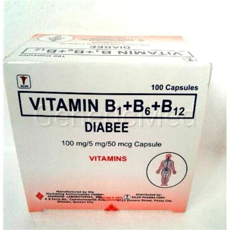 Vitamin B1 B6 B12 Capsule Diabee Shopee Philippines