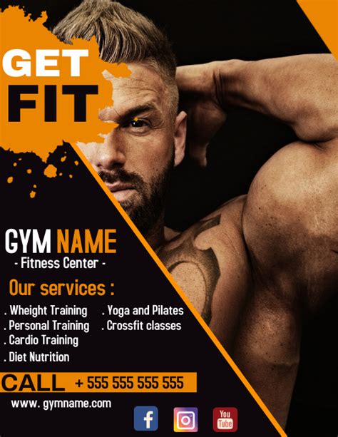 Gym Flyer Advertisement Template Postermywall